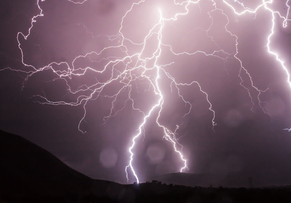 A lightning strike